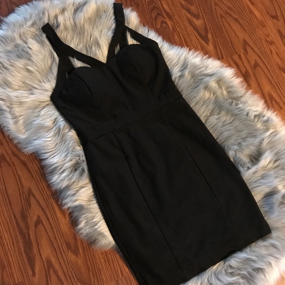 Dresses & Skirts - Black Strappy Mini Dress